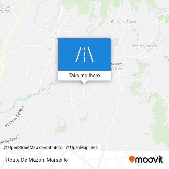 Route De Mazan map