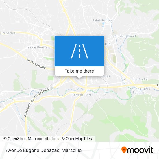 Avenue Eugène Debazac map