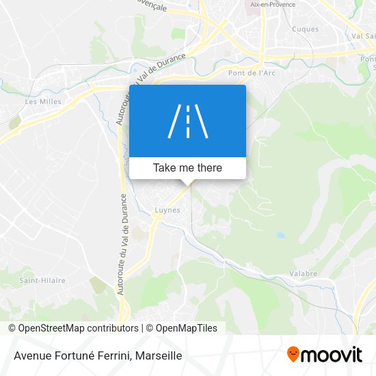 Avenue Fortuné Ferrini map