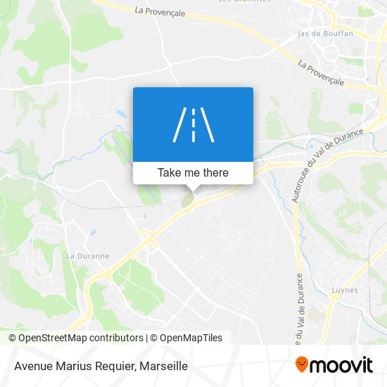 Mapa Avenue Marius Requier
