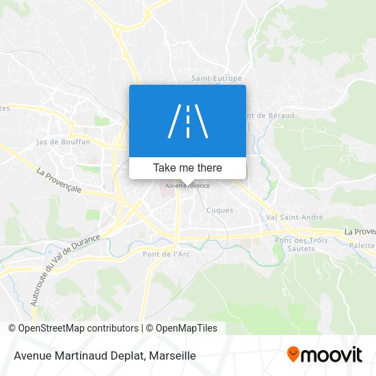 Avenue Martinaud Deplat map