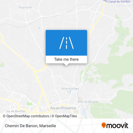 Chemin De Banon map