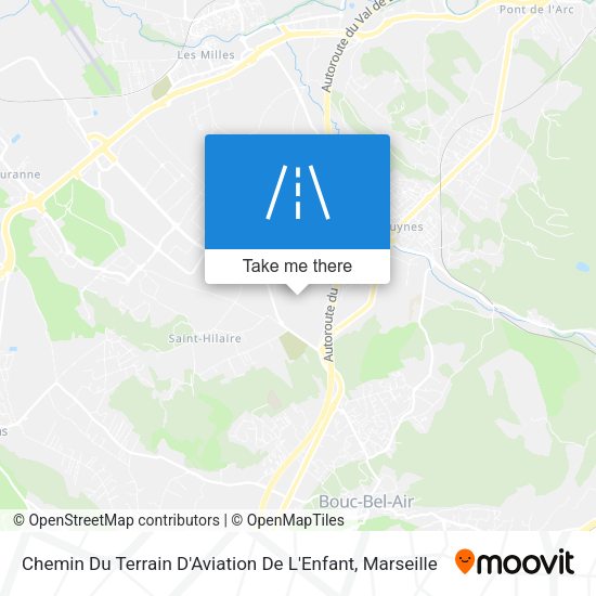 Chemin Du Terrain D'Aviation De L'Enfant map