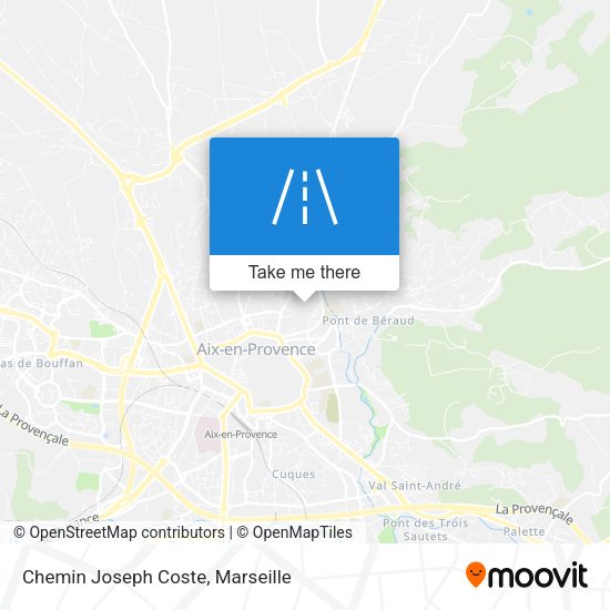 Chemin Joseph Coste map