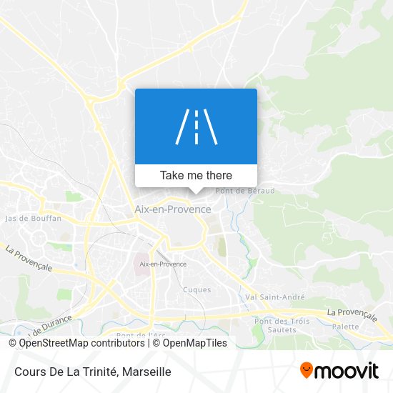 Cours De La Trinité map