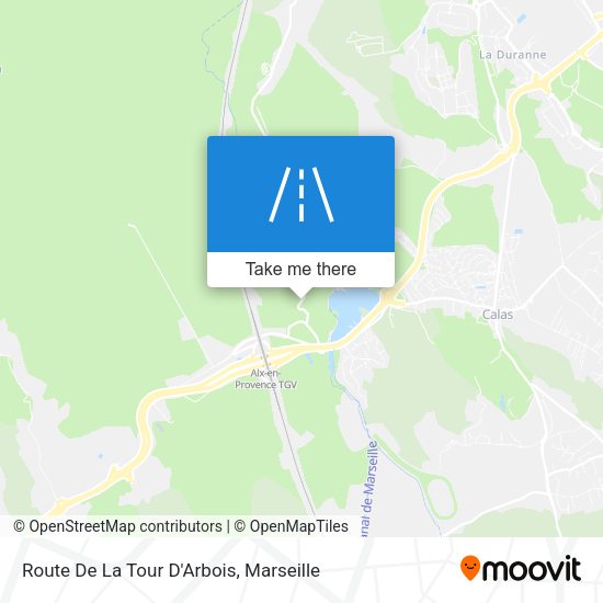 Route De La Tour D'Arbois map