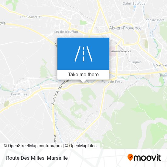 Route Des Milles map