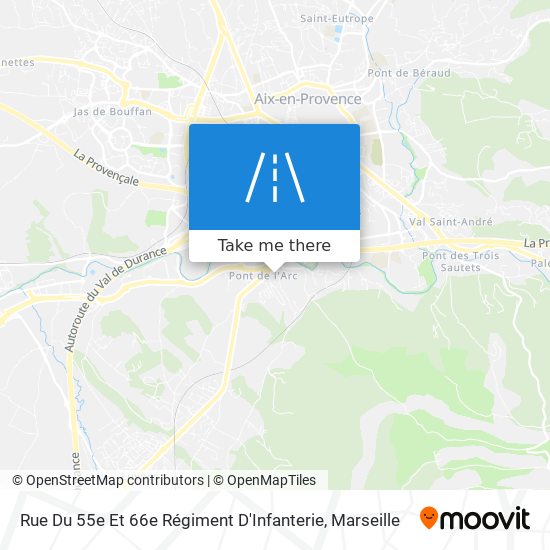 Rue Du 55e Et 66e Régiment D'Infanterie map