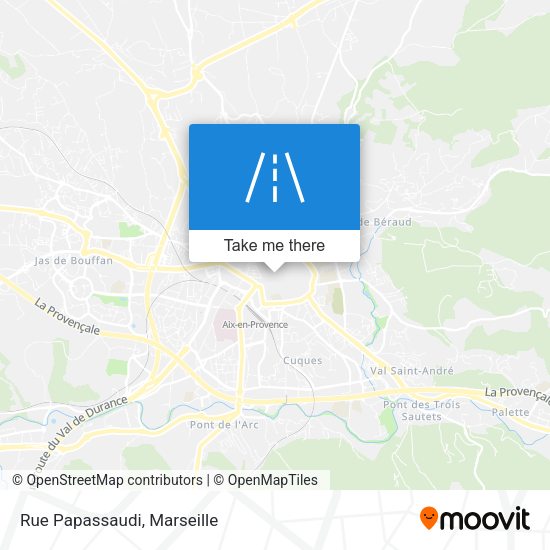 Rue Papassaudi map