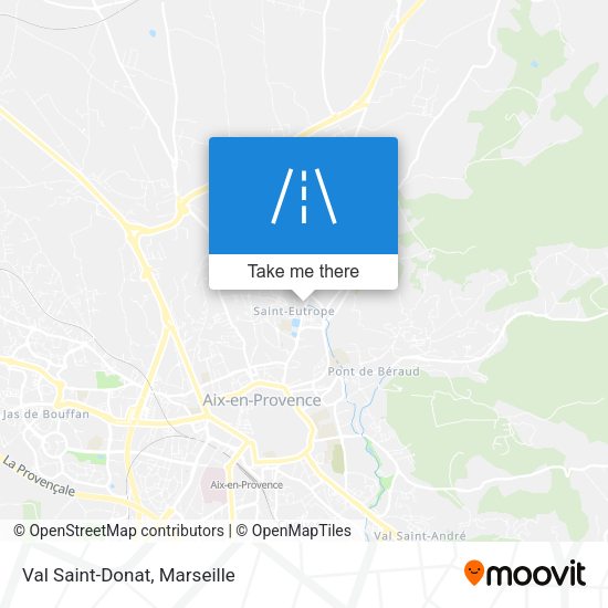 Val Saint-Donat map