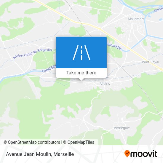 Avenue Jean Moulin map