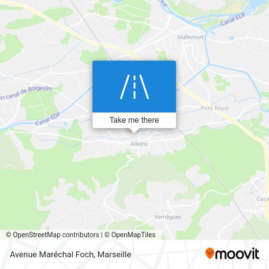 Avenue Maréchal Foch map