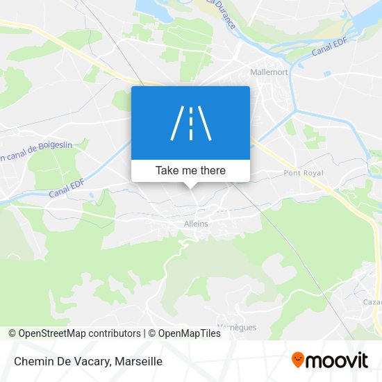 Chemin De Vacary map