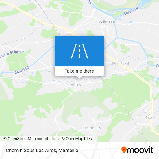 Chemin Sous Les Aires map