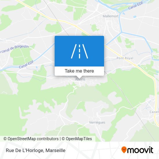 Rue De L'Horloge map