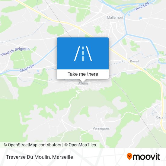 Traverse Du Moulin map