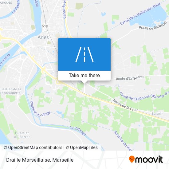 Draille Marseillaise map