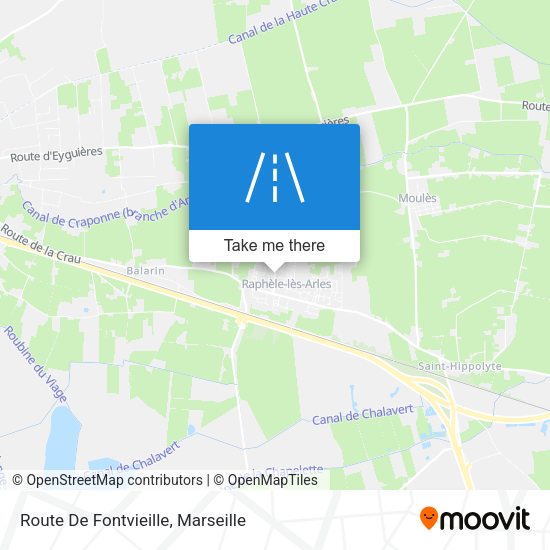 Route De Fontvieille map