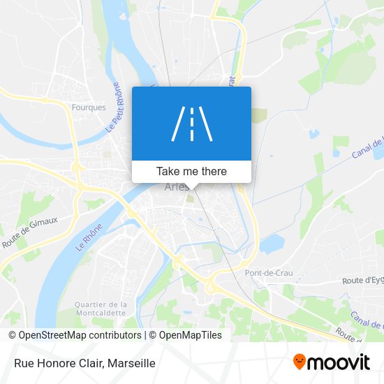Rue Honore Clair map