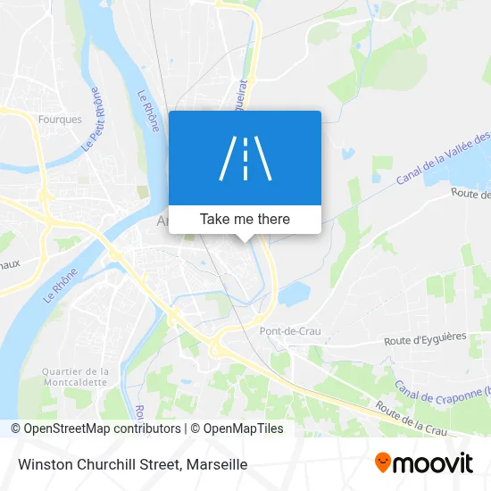 Rue Winston Churchill map