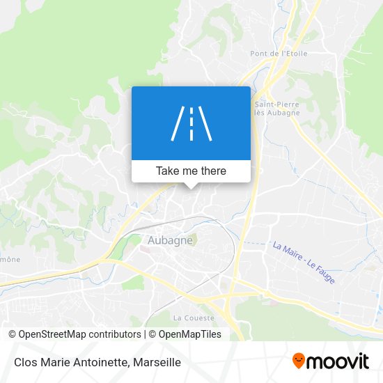 Clos Marie Antoinette map