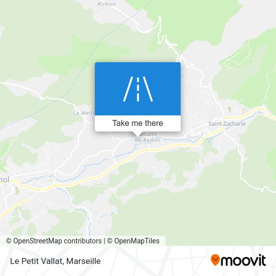 Le Petit Vallat map
