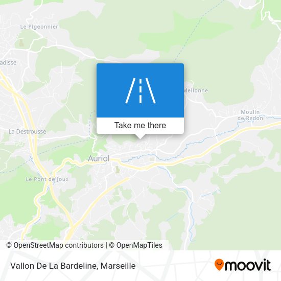 Vallon De La Bardeline map