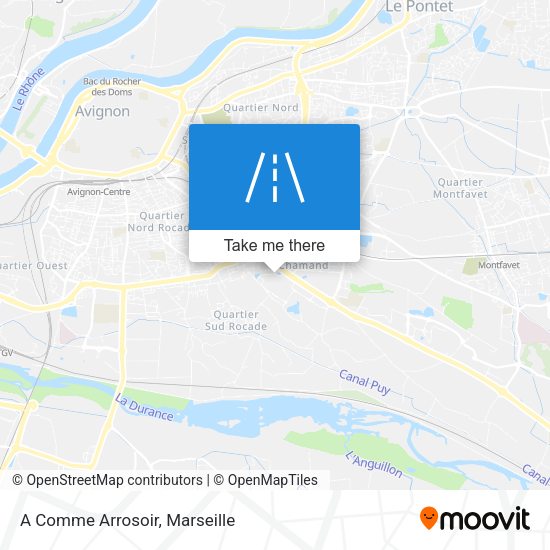 A Comme Arrosoir map