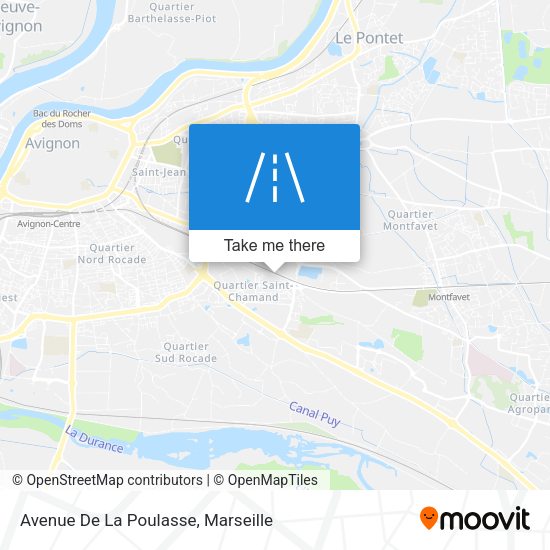 Avenue De La Poulasse map