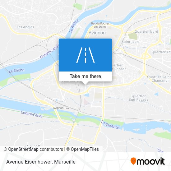 Avenue Eisenhower map