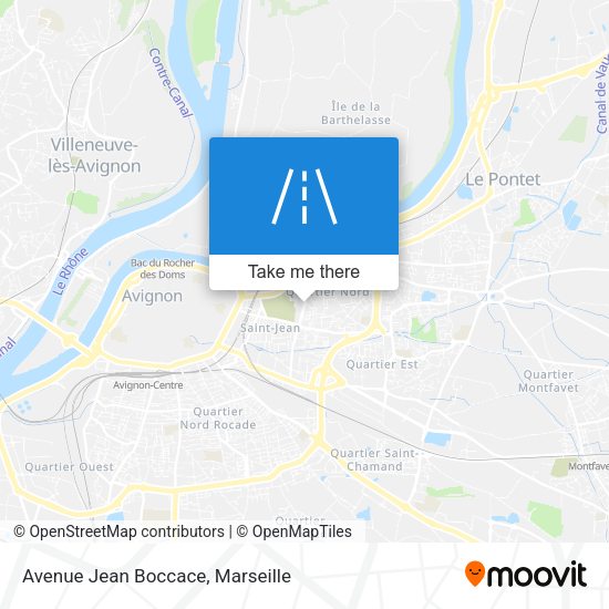 Avenue Jean Boccace map