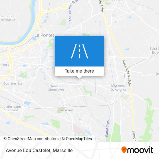 Avenue Lou Castelet map