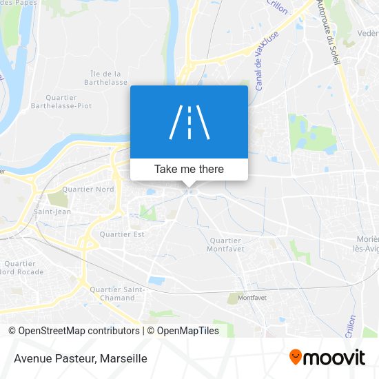 Avenue Pasteur map