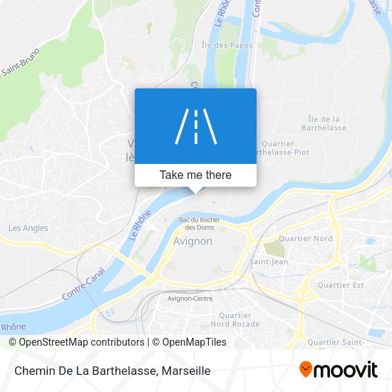 Chemin De La Barthelasse map