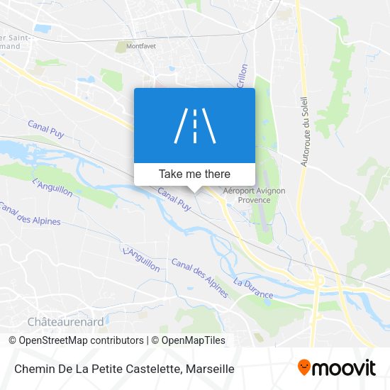 Chemin De La Petite Castelette map