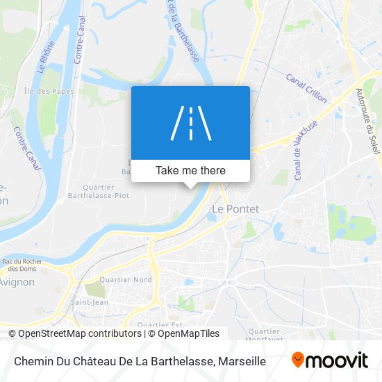 Chemin Du Château De La Barthelasse map