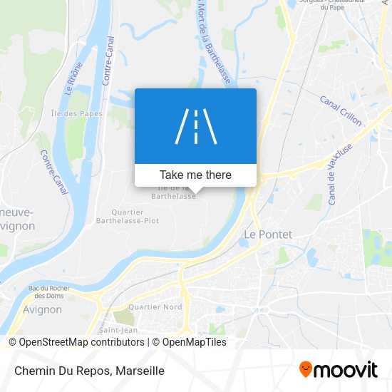 Chemin Du Repos map