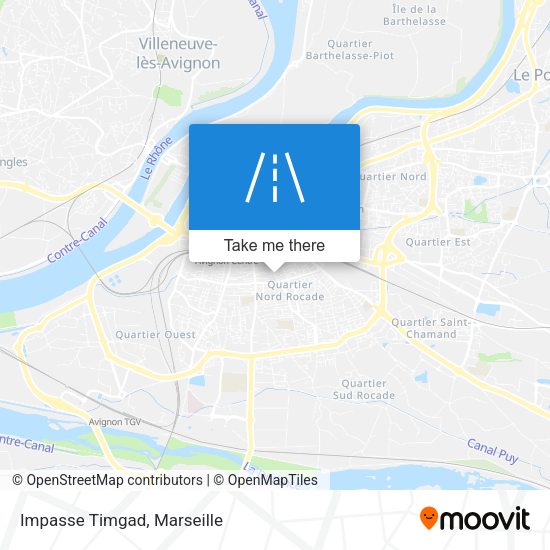 Impasse Timgad map