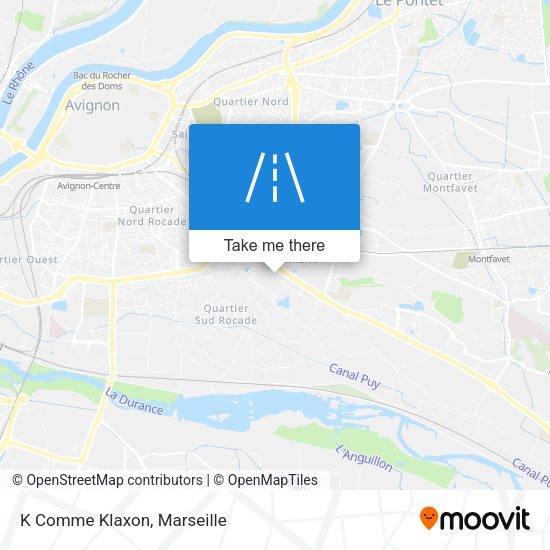 K Comme Klaxon map