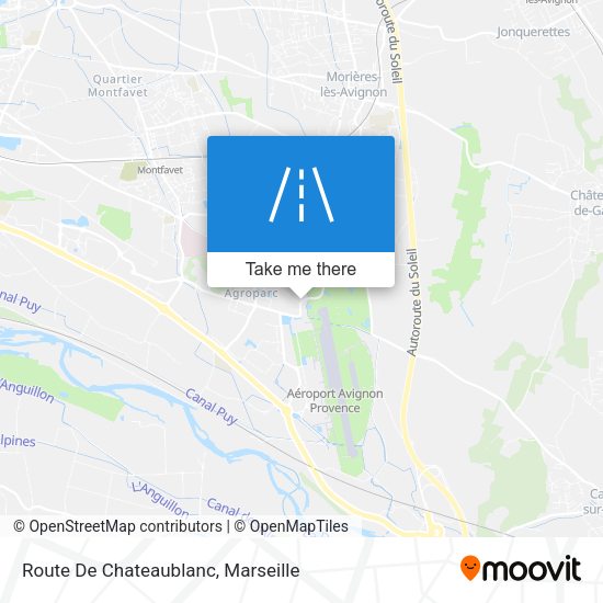 Route De Chateaublanc map