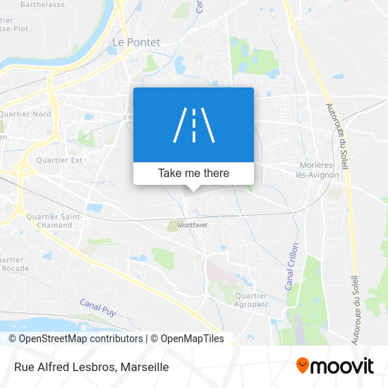 Rue Alfred Lesbros map