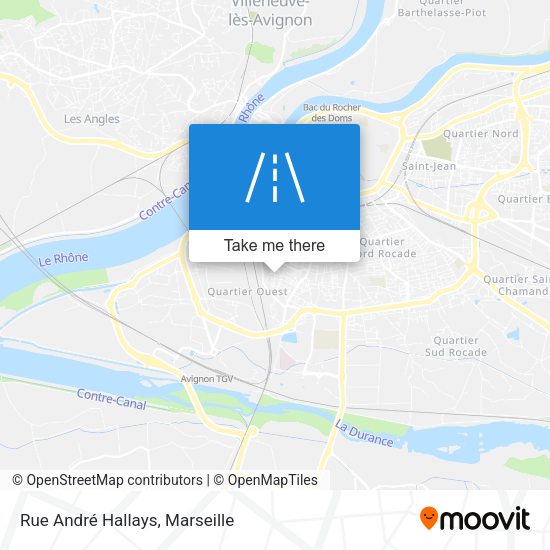 Rue André Hallays map