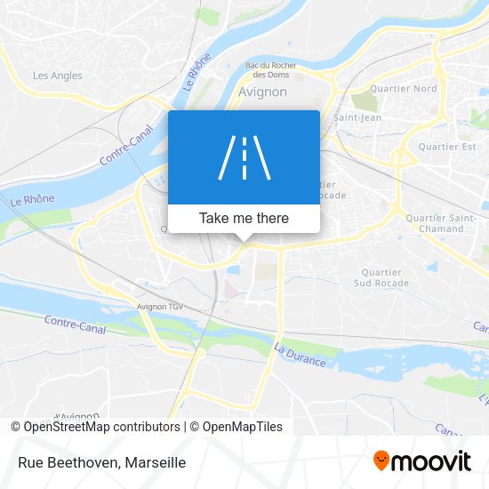 Rue Beethoven map