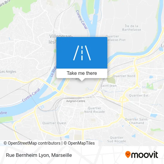 Rue Bernheim Lyon map