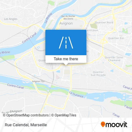 Rue Calendal map