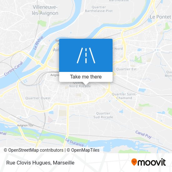 Rue Clovis Hugues map