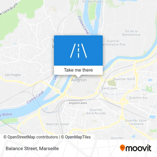 Rue De La Balance map