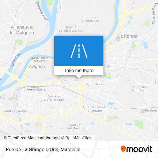 Rue De La Grange D'Orel map