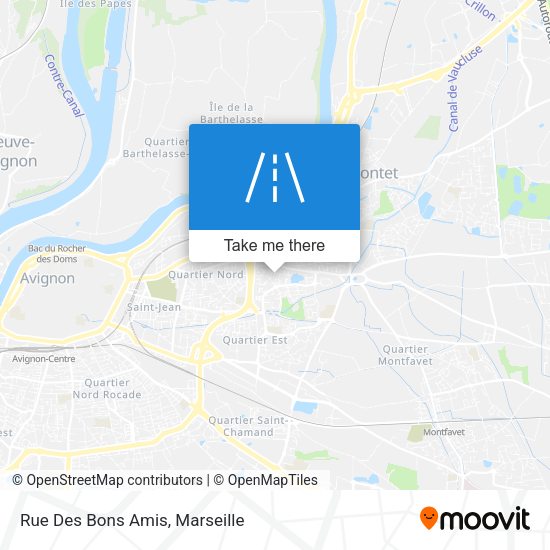 Rue Des Bons Amis map