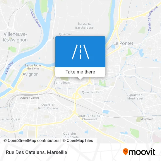 Rue Des Catalans map